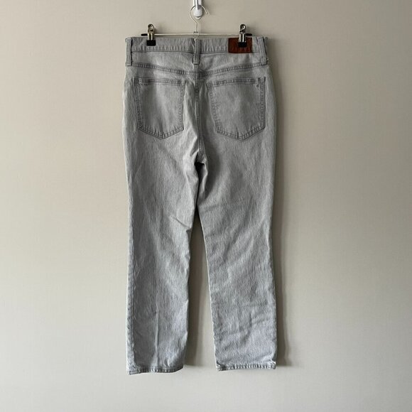 Madewell High Rise Denim Light Wash Casual Slim Demi-Boot Jeans Gray 27 - Picture 3 of 8